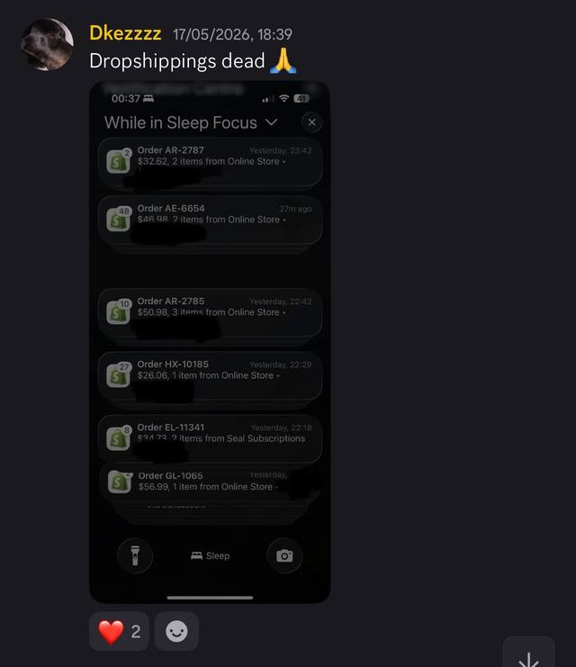 Overnight Shopify order notifications